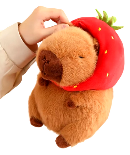 PELUCHE CAPIBARA FRESA🍓+ TARJETA PERSONALIZADA💟